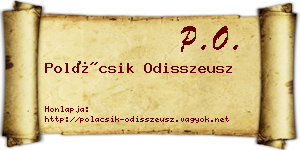 Polácsik Odisszeusz névjegykártya